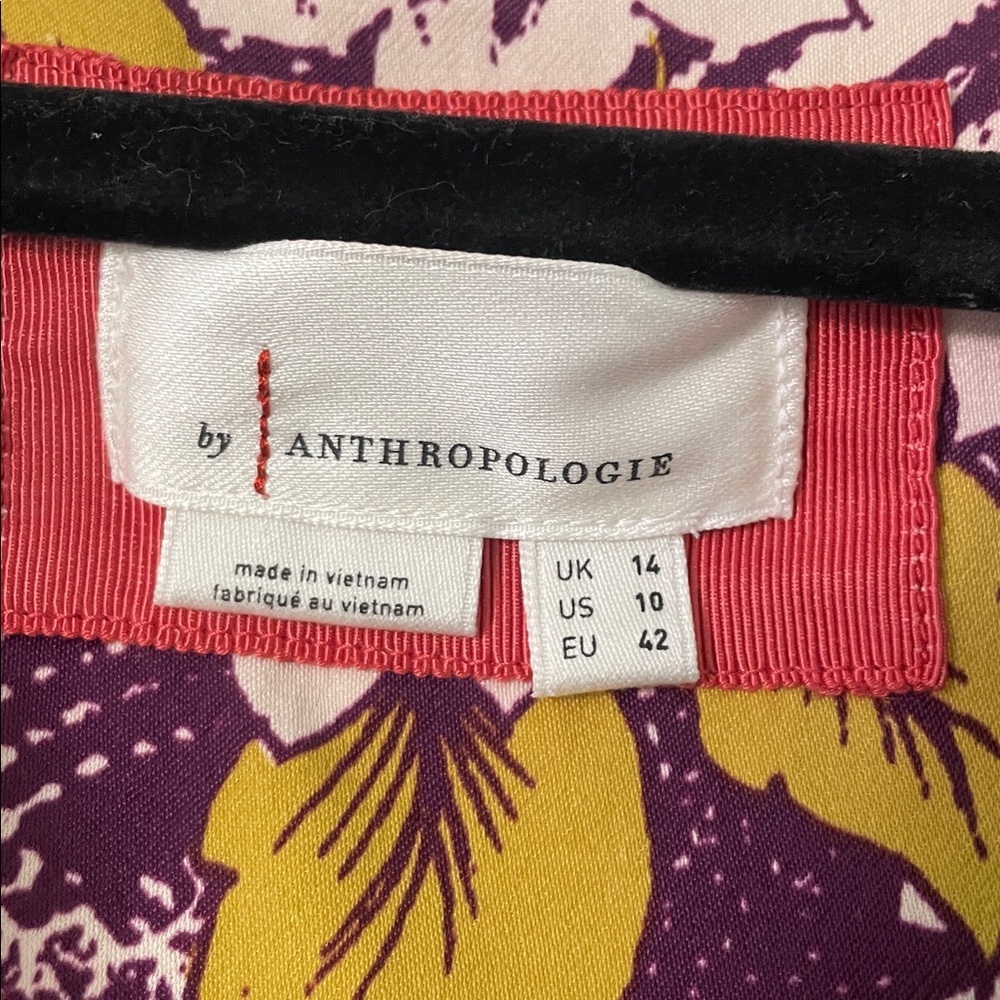 By Anthropologie V-Neck Flutter-Sleeve Buttoned Handkerchief Maxi Dress - Picture 14 of 17